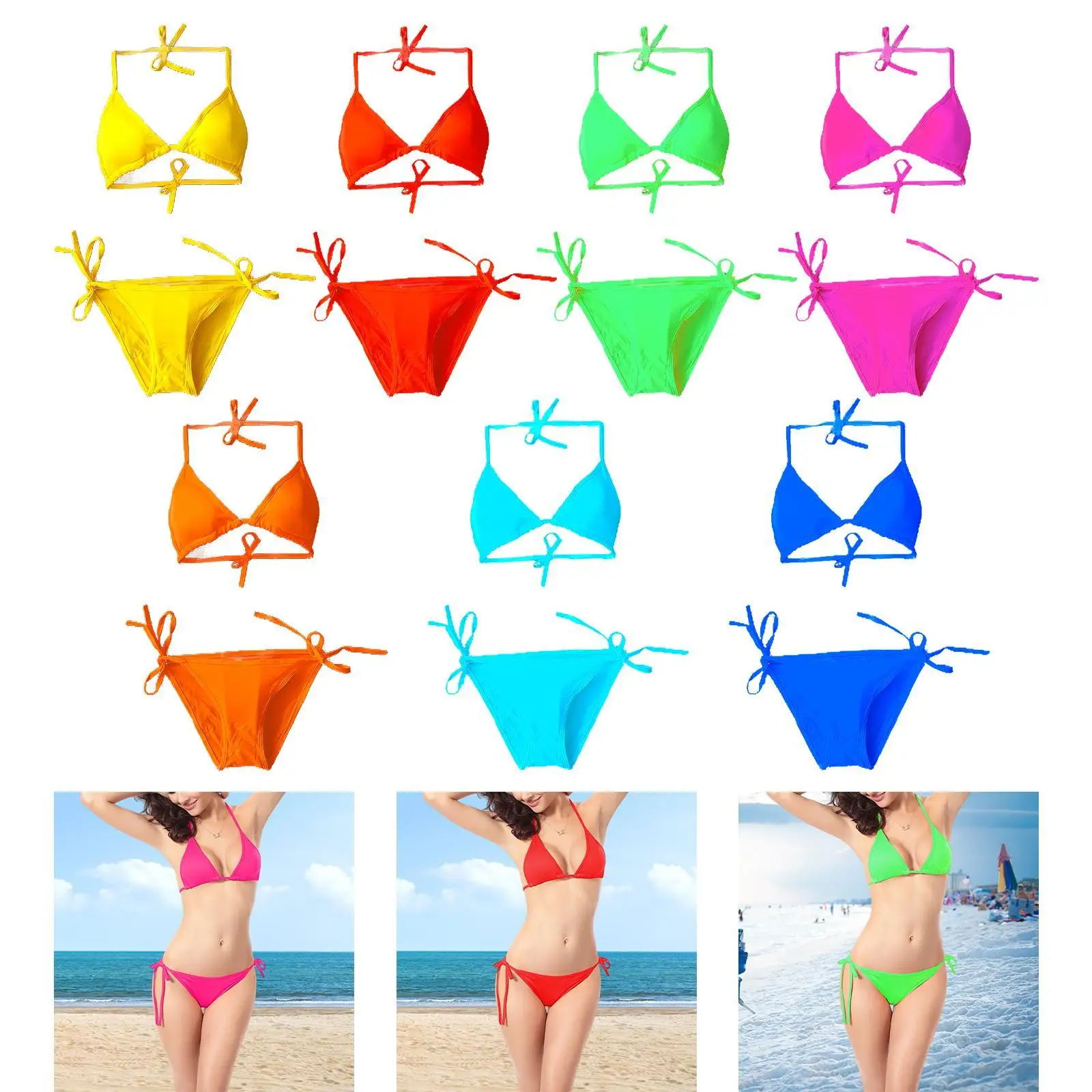 

Women Bikini Swimsuit Set Comfortable Women's Swimsuit for Club Travel Beach