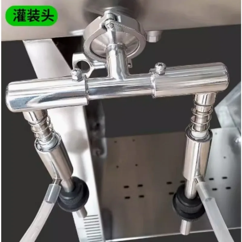 High Effective Grape Wine Filler Semi Automatic Siphon 4 Heads Gravity Overflow Liquid Filling Machines