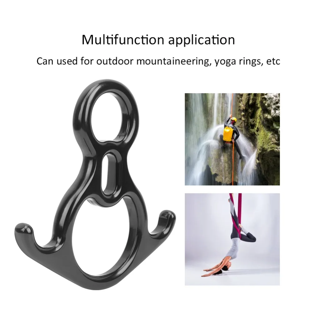 Aluminum Alloy Yoga 8 Loop Load Capacity 50kg Rescue Descender Brakedown Protector Brakedown Protector Equipment Supplies