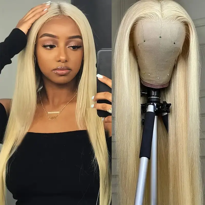 22 Inches 13x4 Front 13x6 HD Lace Frontal 613 Blonde 180% Straight Transparent Pre-plucked Brazilian For Women Human Hair Wig