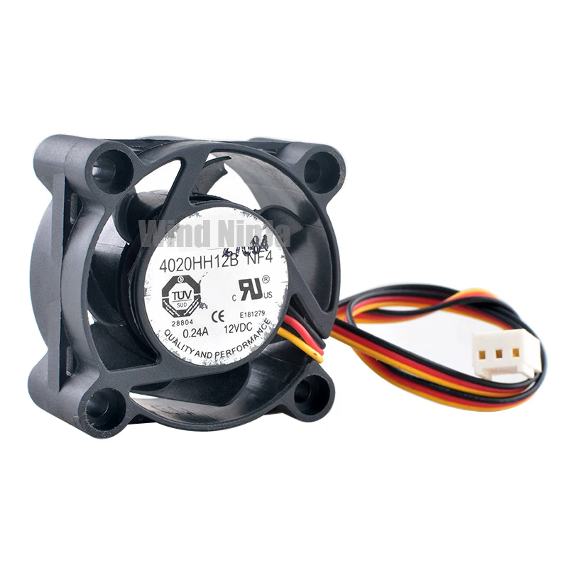 4020HH12B NF4 4cm 40mm fan 40x40x20mm DC12V 0.24A 3pin Dual ball bearing cooling fan for switch chassis CPU