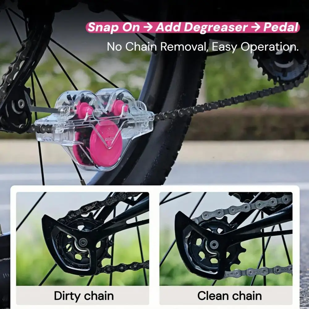 Fahrradkettenreiniger Fahrrad-Schrubber Waschgerät MTB Rennrad Frosch-Kettenreiniger Praktisches Fahrrad-Reinigungsset Fahrradzubehör – Detail 6