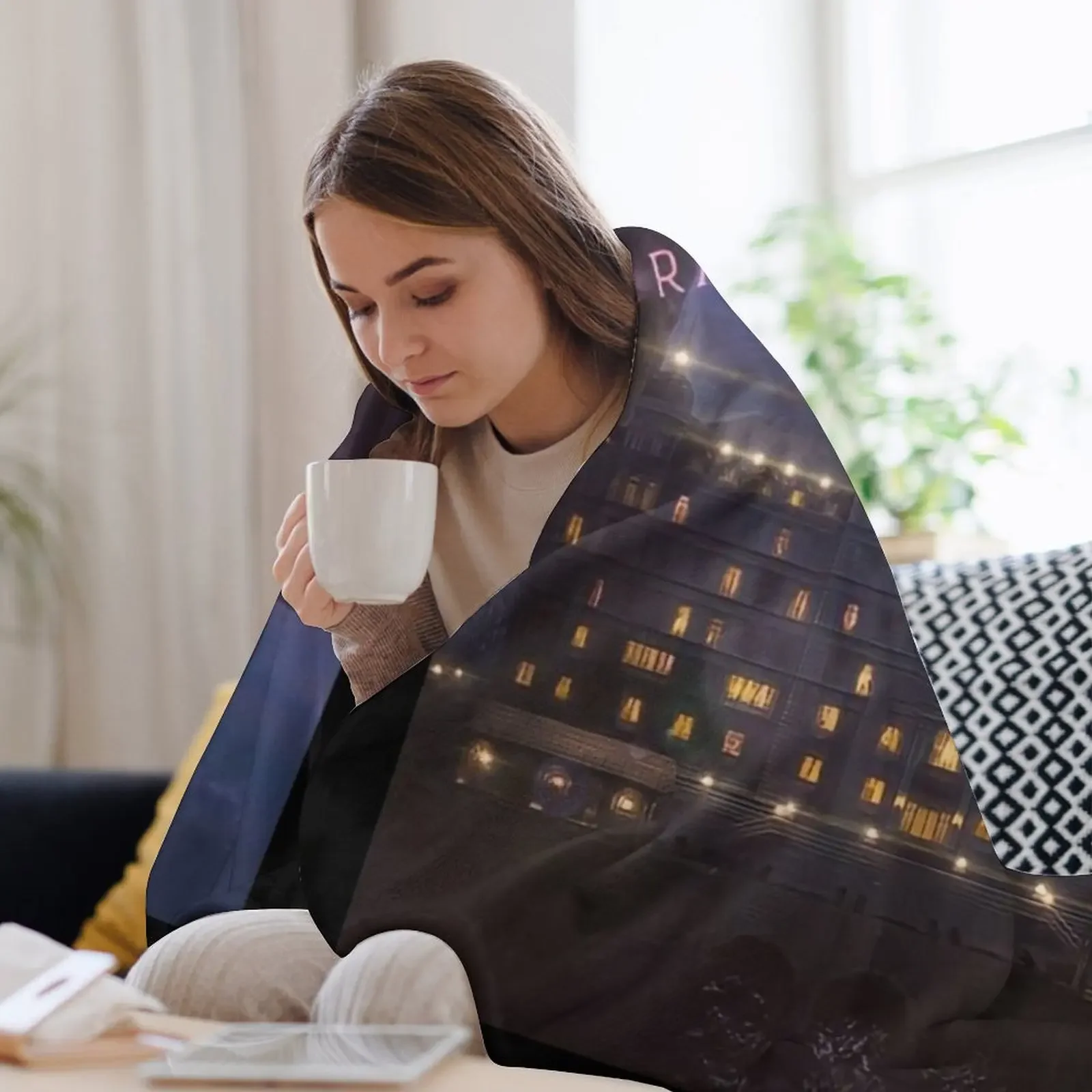 فندق جراند بودابست رمي بطانية Beautifuls بطانيات الشتاء الثقيلة أنيمي
