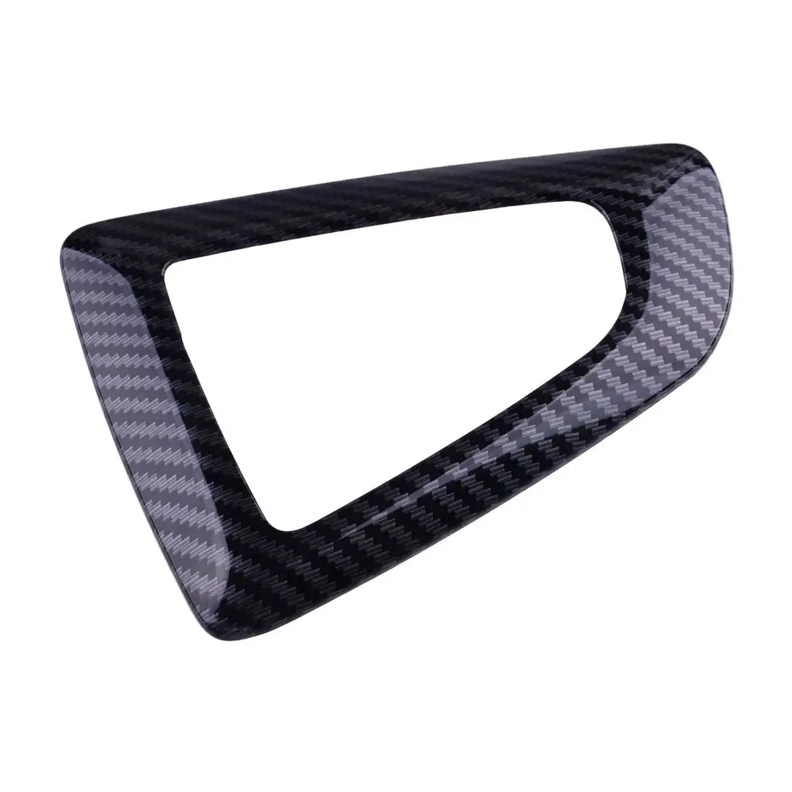 Black Carbon Fiber Car Gear Shift Knob Panel Frame Cover Trim Fit for BMW 1 2 3 4 5 6 7 Series X3 X4 X5 X6 LHD