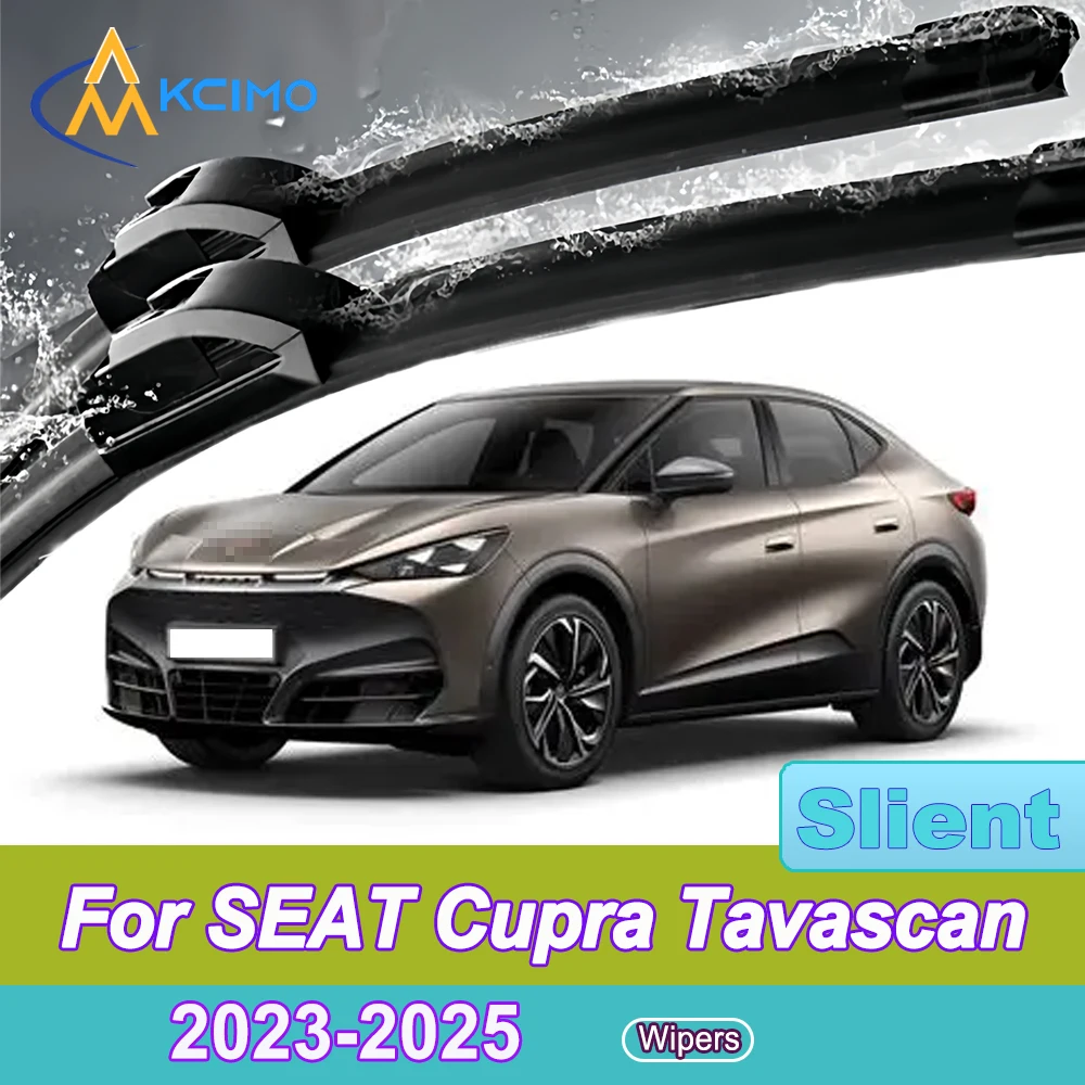

For SEAT Cupra Tavascan 2023-2025 Front Windshield Wiper Blades 2pcs Quiet Rain Windscreen Window Accessories