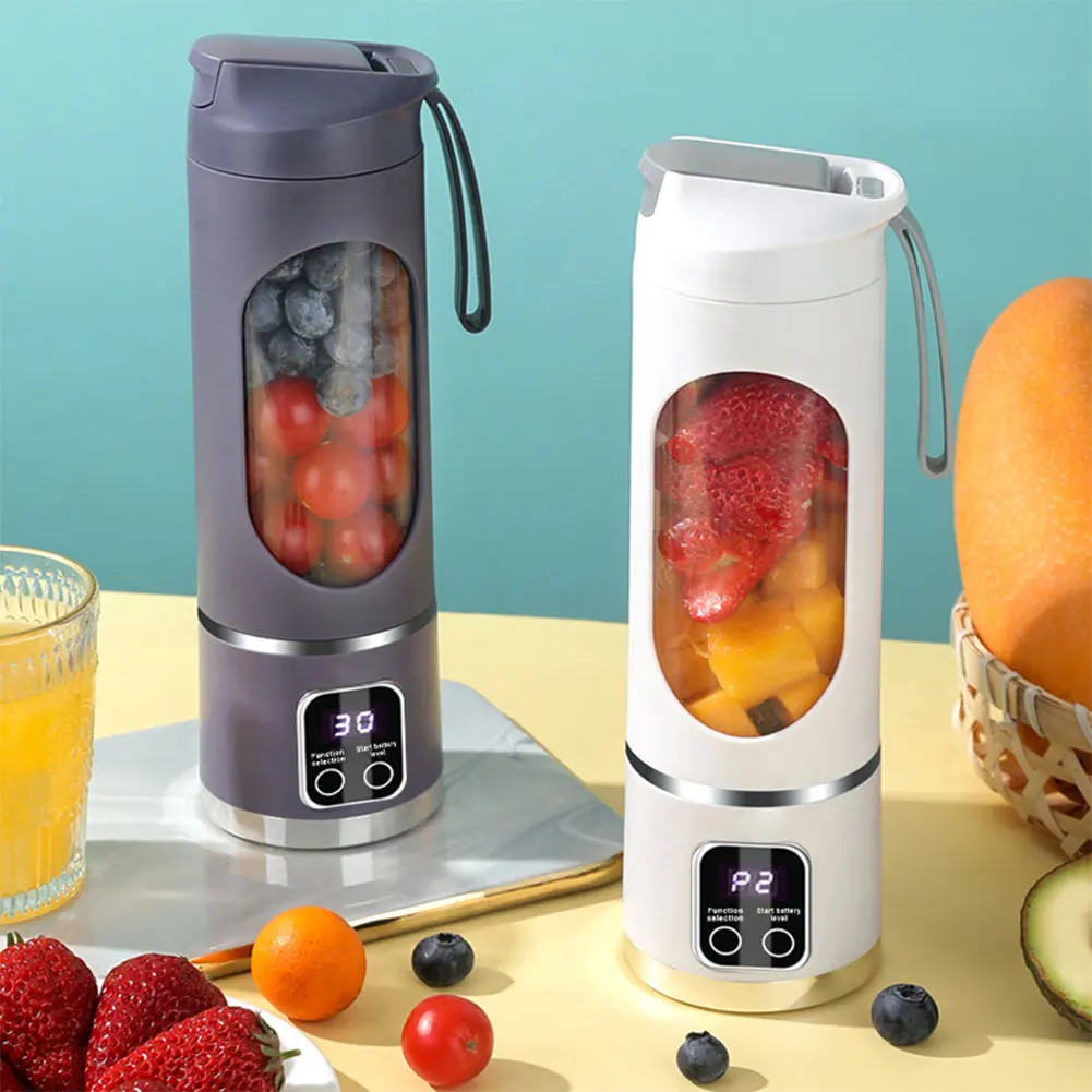 Mini Portable Blender Electric Fruit Juicer Smoothie Orange Fresh Juice Blender Multifunction Rechargeable Portable Bottle Mixer