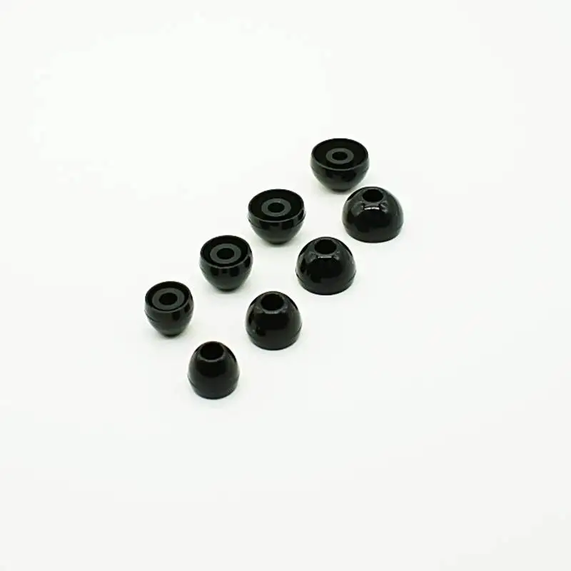 أطراف أذن سيليكون سوداء من Penon-liqub ، فوهة هواتف ، HiFi ، سماعة أذن ، S ، M ، L ، XL ، من من من من ، من ، إلى ، من ، إلى ، من أودي وفيل ، IEMs ، 3 أزواج