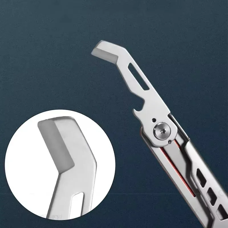 Mini Folding Knife Multi Function Portable Bottle Opener Key Chain Express Unpacking Sharp Folding Knife Sawtooth EDC Hand Tools