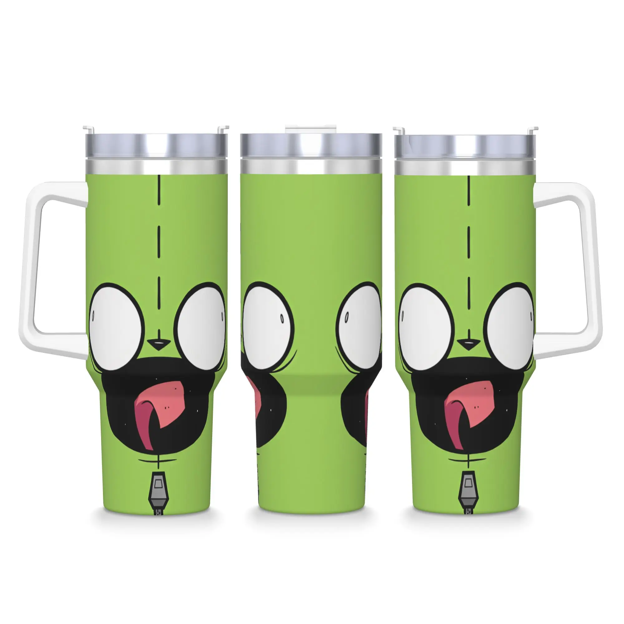 Stainless Steel Tumbler Gir Car Mugs With Straws Invaders Zims Hot Drinks Water Bottle Insulated Large Capacity Thermal Cups
