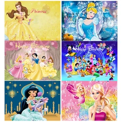 Disney Princess Dreamy tema colorato sfondo ragazza Baby Shower fotografia sfondo festa di compleanno decorazione Banner