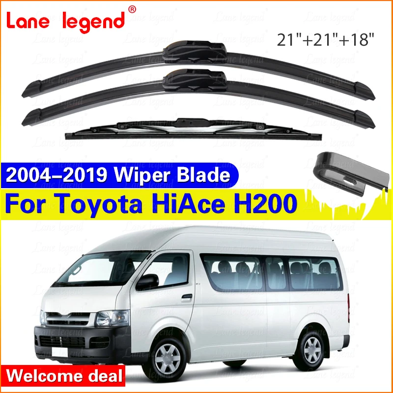 For Toyota HiAce H200 RegiusAce Van 2004-2019 3pcs Windshield Wiper Blades Windscreen Window Accessories 2010 2017 2018 2019