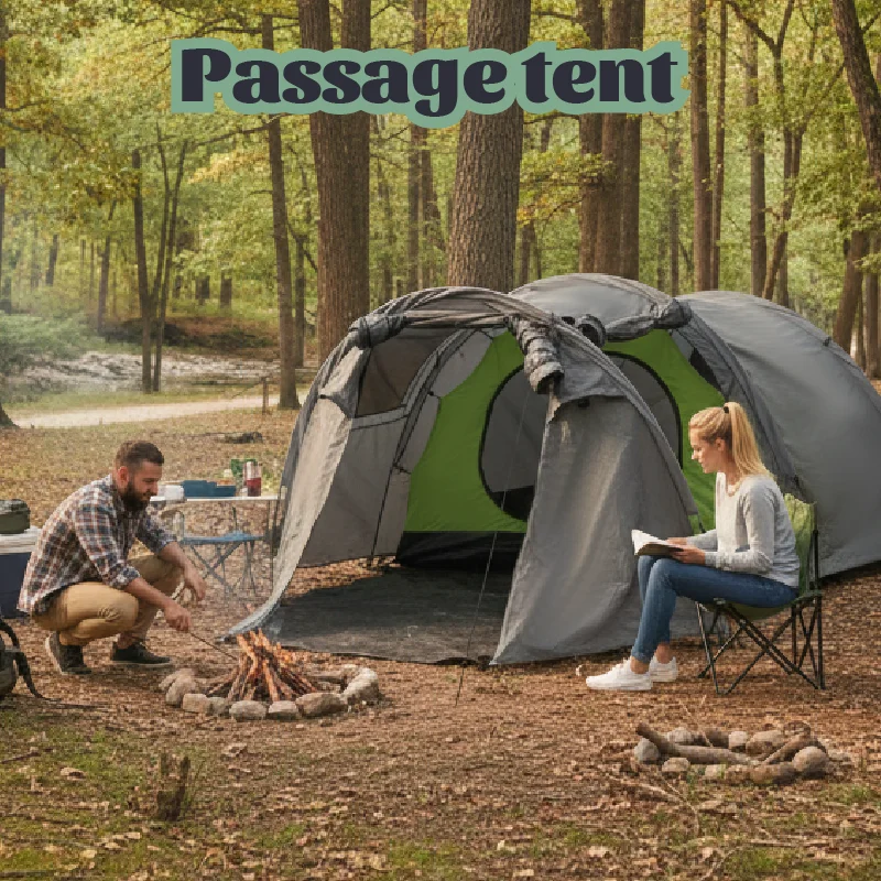 

Просторная палатка-тоннель для кемпинга, легкая в установке, для весеннего фестиваля, семейных поездок, походов - уличный тент-укрытие