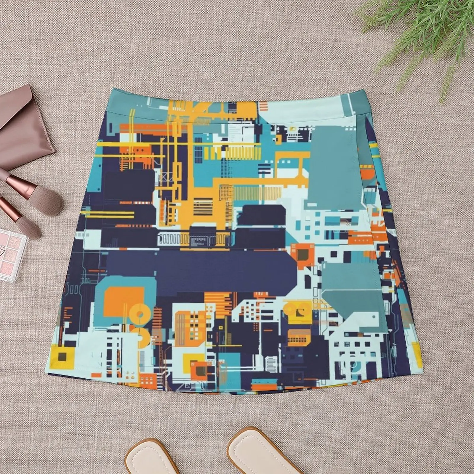Tech Geek Abstract Pattern Mini Skirt skorts for women summer dresses for women 2025 girls skirt dress Mini Skirt