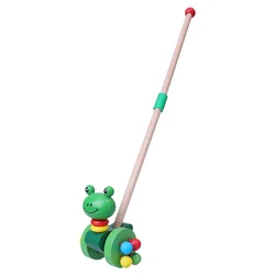 Wooden Baby Walker Early Childhood Toy Kids Push Walker Toddler Trolley Wooden Stroller Children Cart Baby Gear