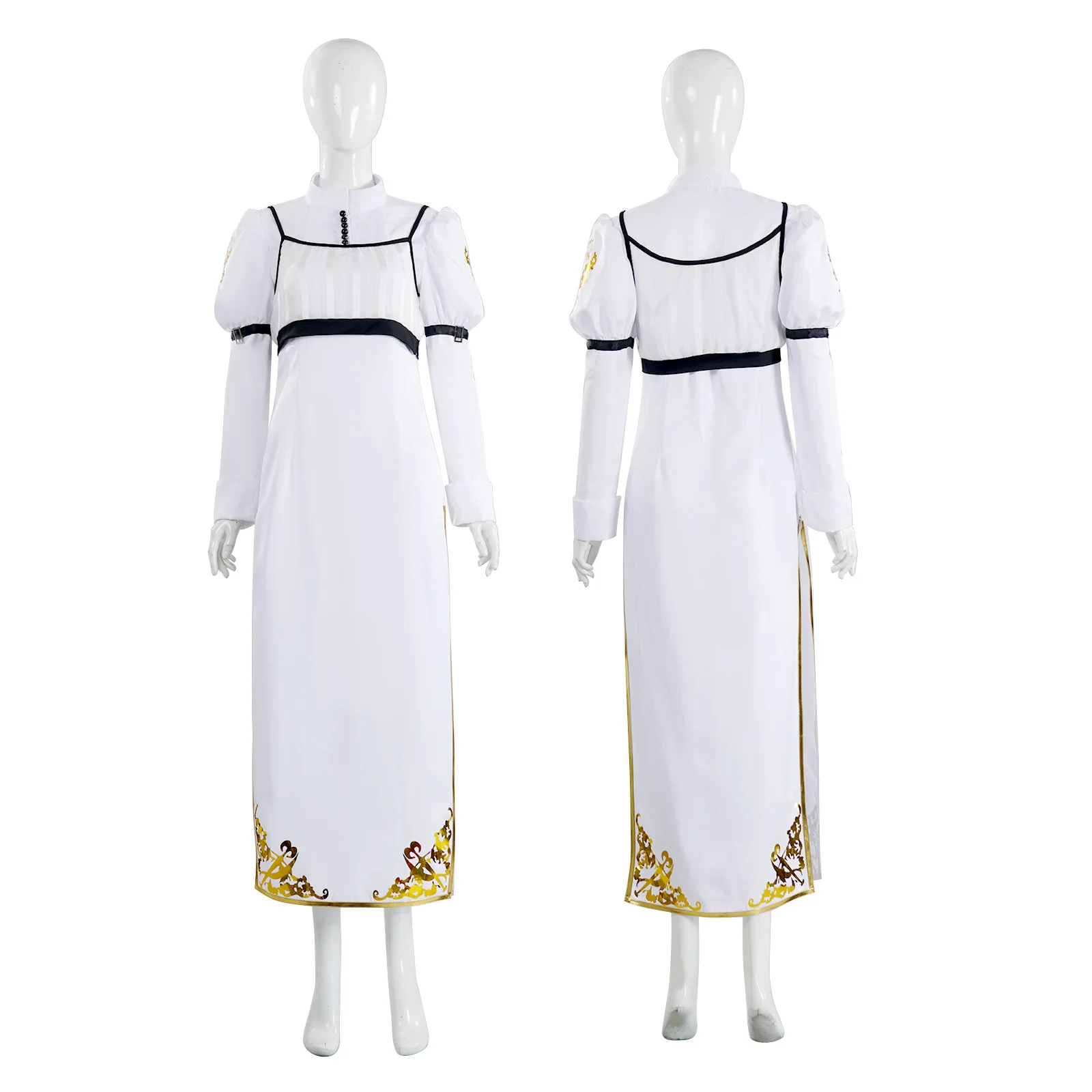 

Kyrie Cosplay Game DMC 4 Kyrie Devil Cosplay May Cry Costume Women White Dress Uniform Outfit Halloween Party Girls Clothes