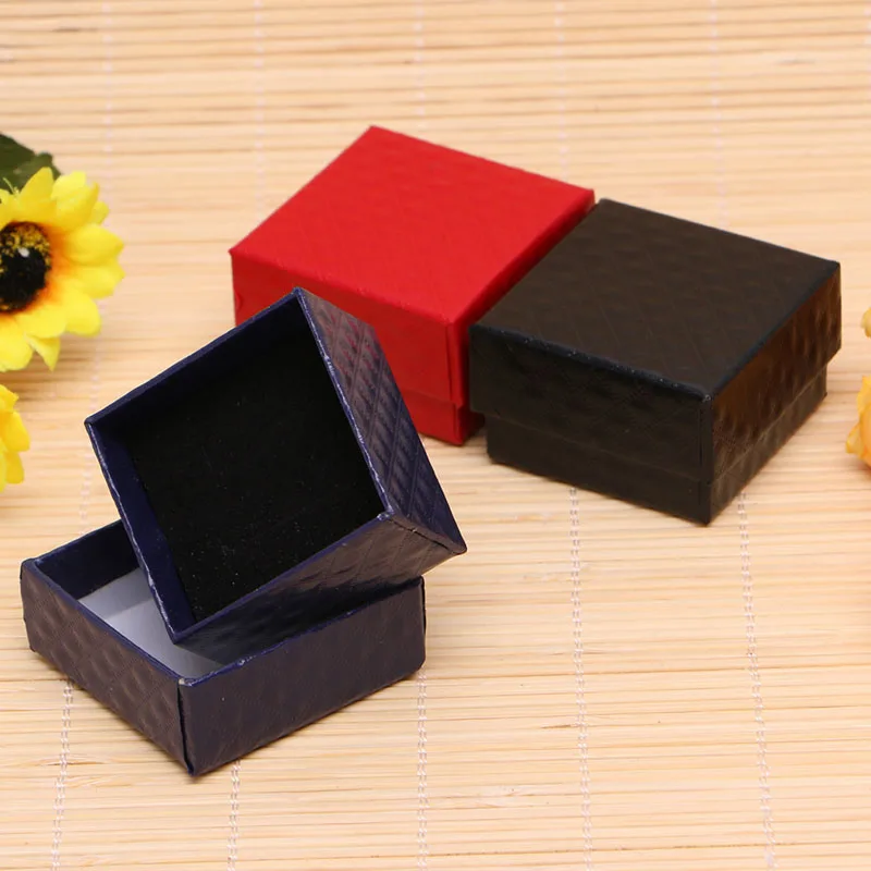 Paperboard Boxes Paper Cardboard Jewelry Box with Sponge Fill for Necklaces Dropsale