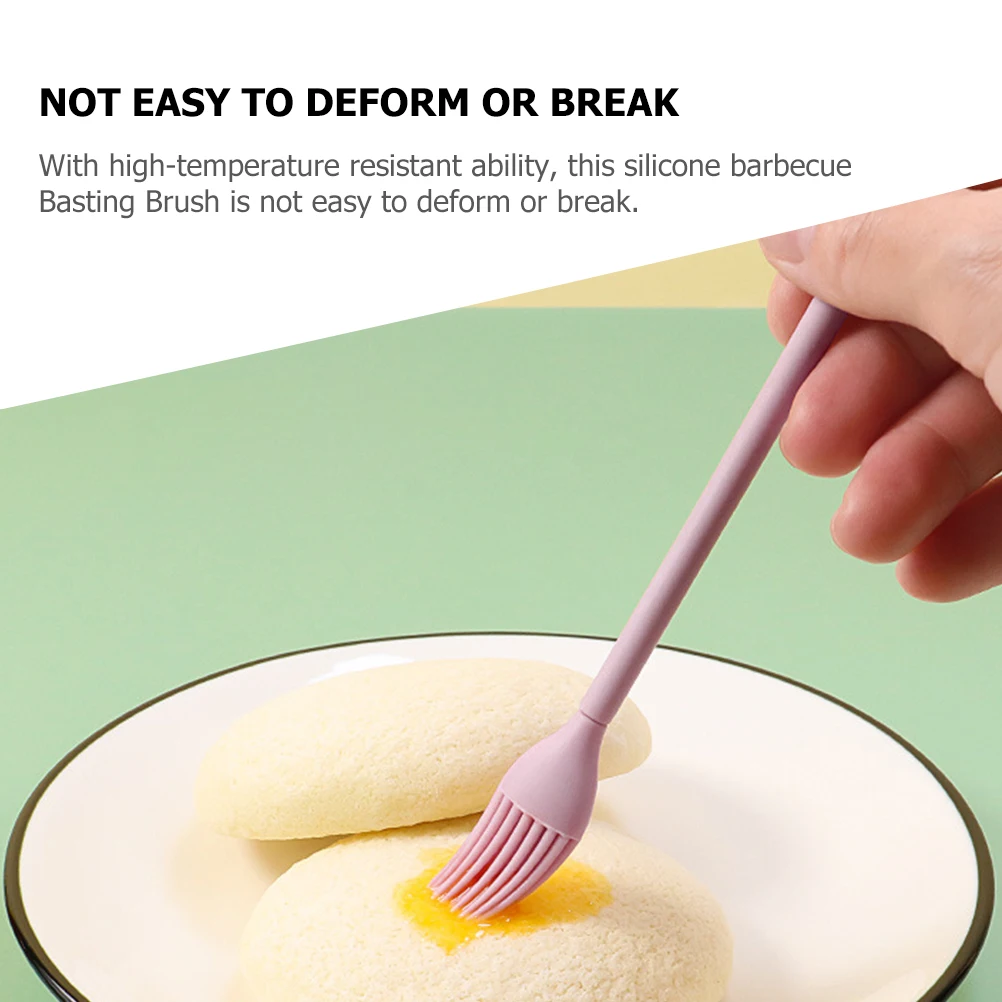 

4 Pcs Silicone Basting Brush Non Stick Supplies Cooking Oil Pastry Grilling BBQ Tools