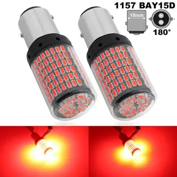2x1157 BAY15D LED Canbus 144 SMD Araba Fren Ters Lamba Kuyruk Ampulleri.