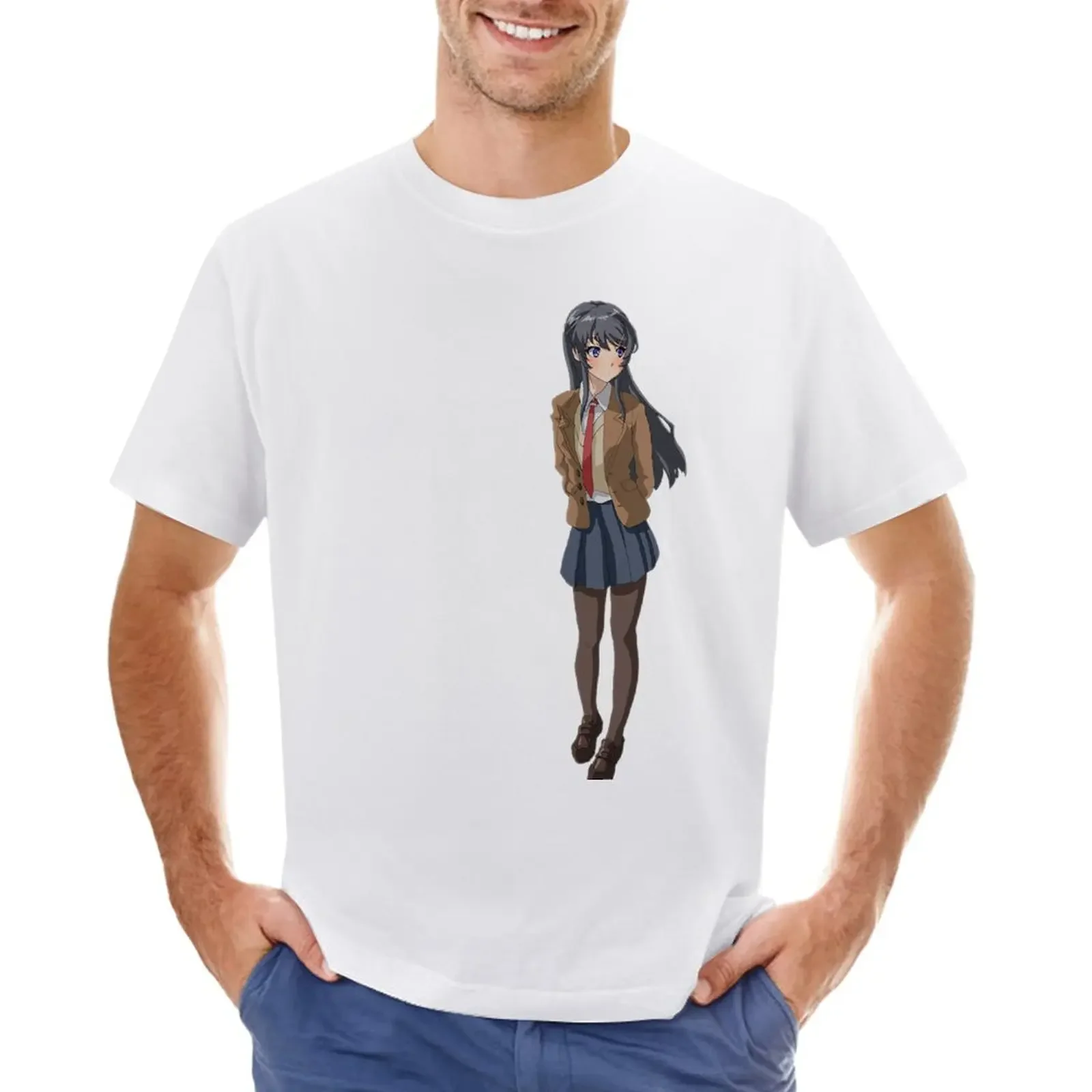 Rio Futaba - RASCAL DOES NOT DREAM OF BUNNY GIRL SENPAI T-Shirt boys whites plus size tops sublime men clothing