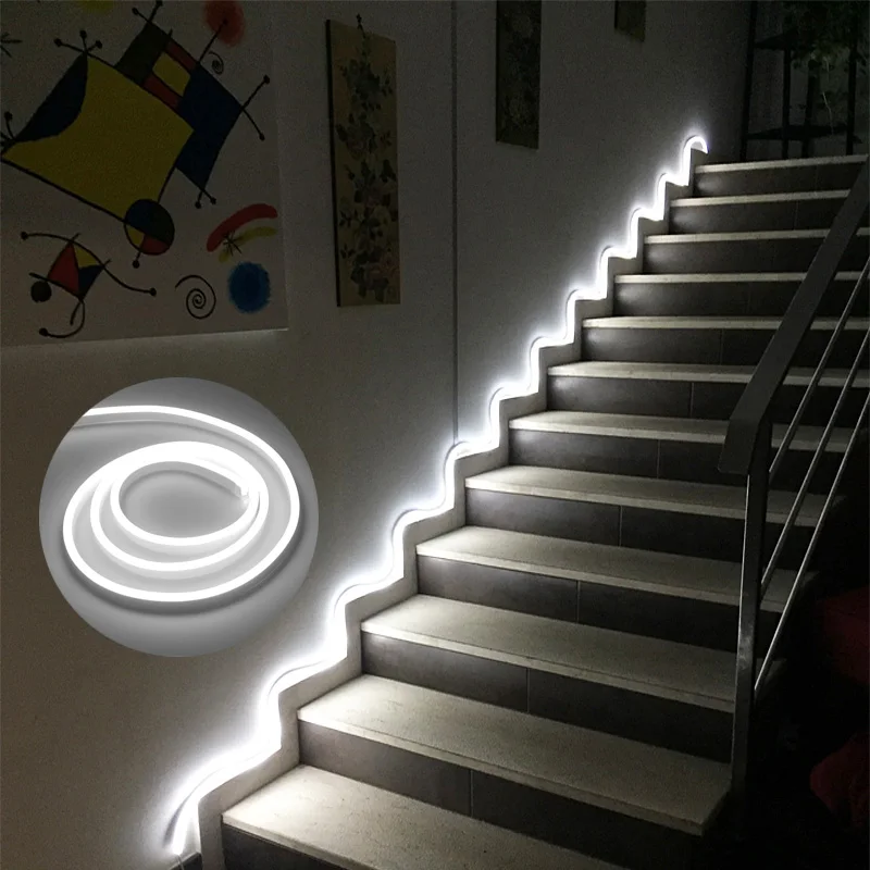 EU Plug LED Strip Neon Light Garland Backlight for Holiday Home Garden Decor AC 220V LED Tape Waterproof Lamp High Lumens Lights