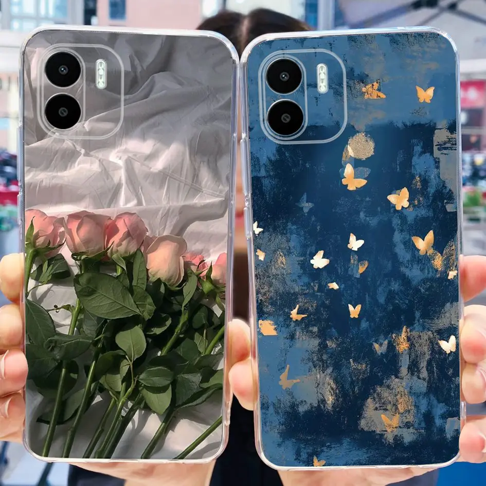 For Xiaomi Redmi A2 Case Redmi A2 Plus Cover Fashion Marble Art Painted Soft Transparent Silicone Fundas For Redmi A2 A2+ Bumper