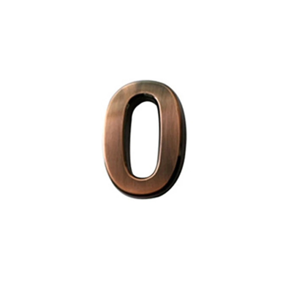 Glossy 3D Outdoor House Number Door Plate Sign for Number Display on Hotel Rooms Apartments Offices and Mailboxes