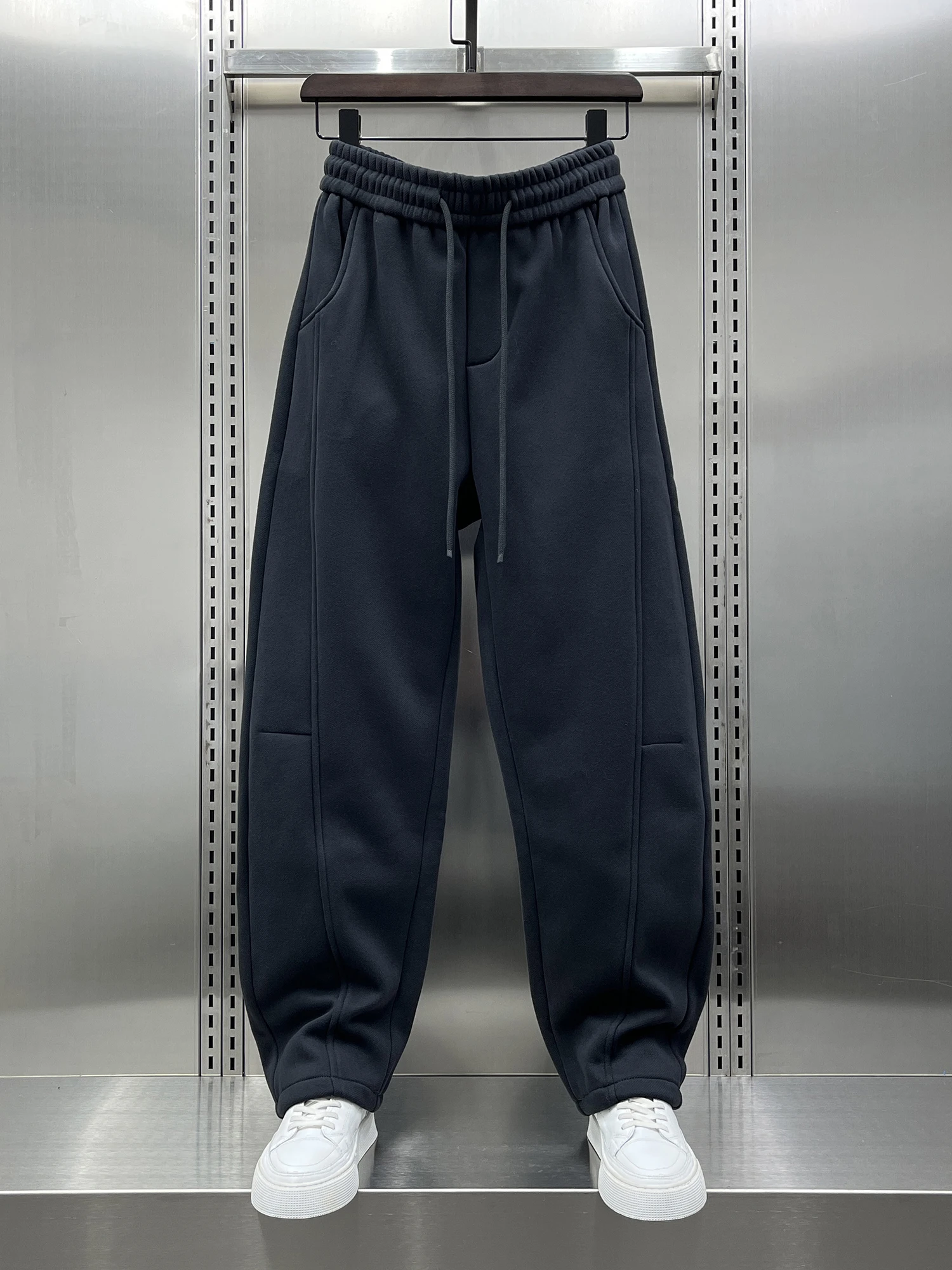 

Мужские повседневные брюки на подкладке Fce, свободные широкие брюки с глубокими глазами Spor Sle Winter Faion, многофункциональные брюки прямого кроя...