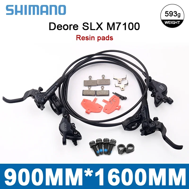 DEORE SLX M7100 MTB เบรคซ้ายขวา900/1600มม. จานเบรกจักรยานเสือภูเขา