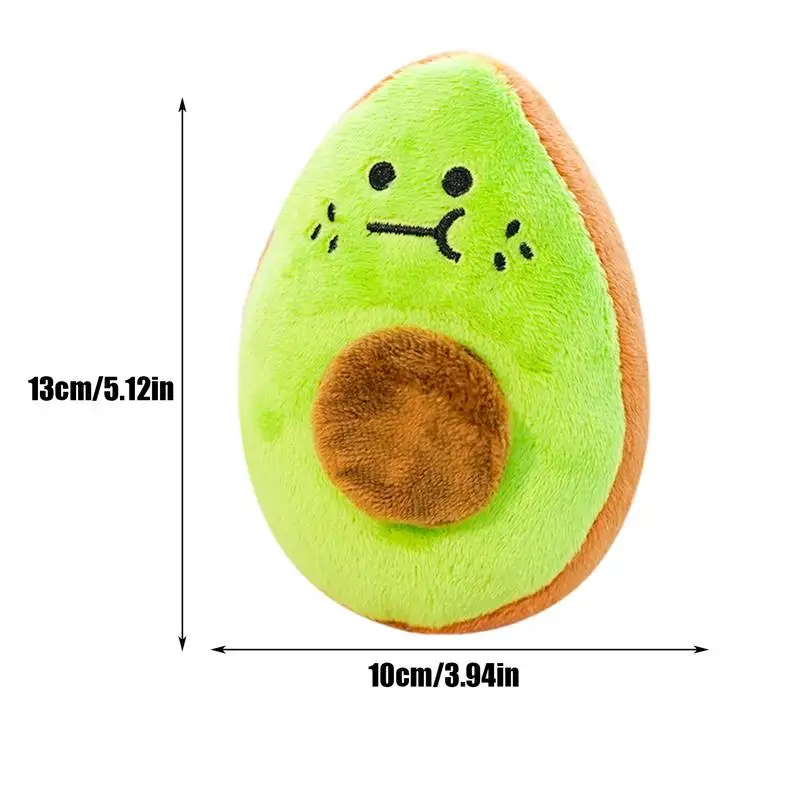 Giocattoli di peluche per cani Peluche cigolanti Giocattoli per cani Enriquimento mentale Trattare frutta Design Farcito Massaggiagengive per masticare Dentizione Allenamento Recupero