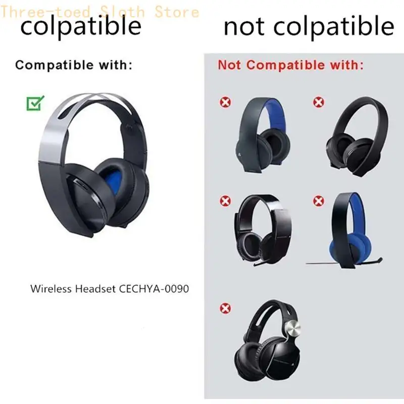 Tragbare Ohrpolster-Abdeckung für kabelloses Headset CECHYA-0090 Kopfhörer-Ohrpolster-Kissen E74A – Detail 5