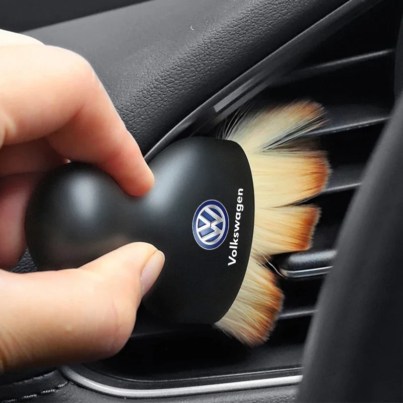 Car Interior Cleaning Tool Dashboard Air Outlet Soft Brush for VW Volkswagen Golf Polo Passat Tiguan Touran Jetta CarAccessories