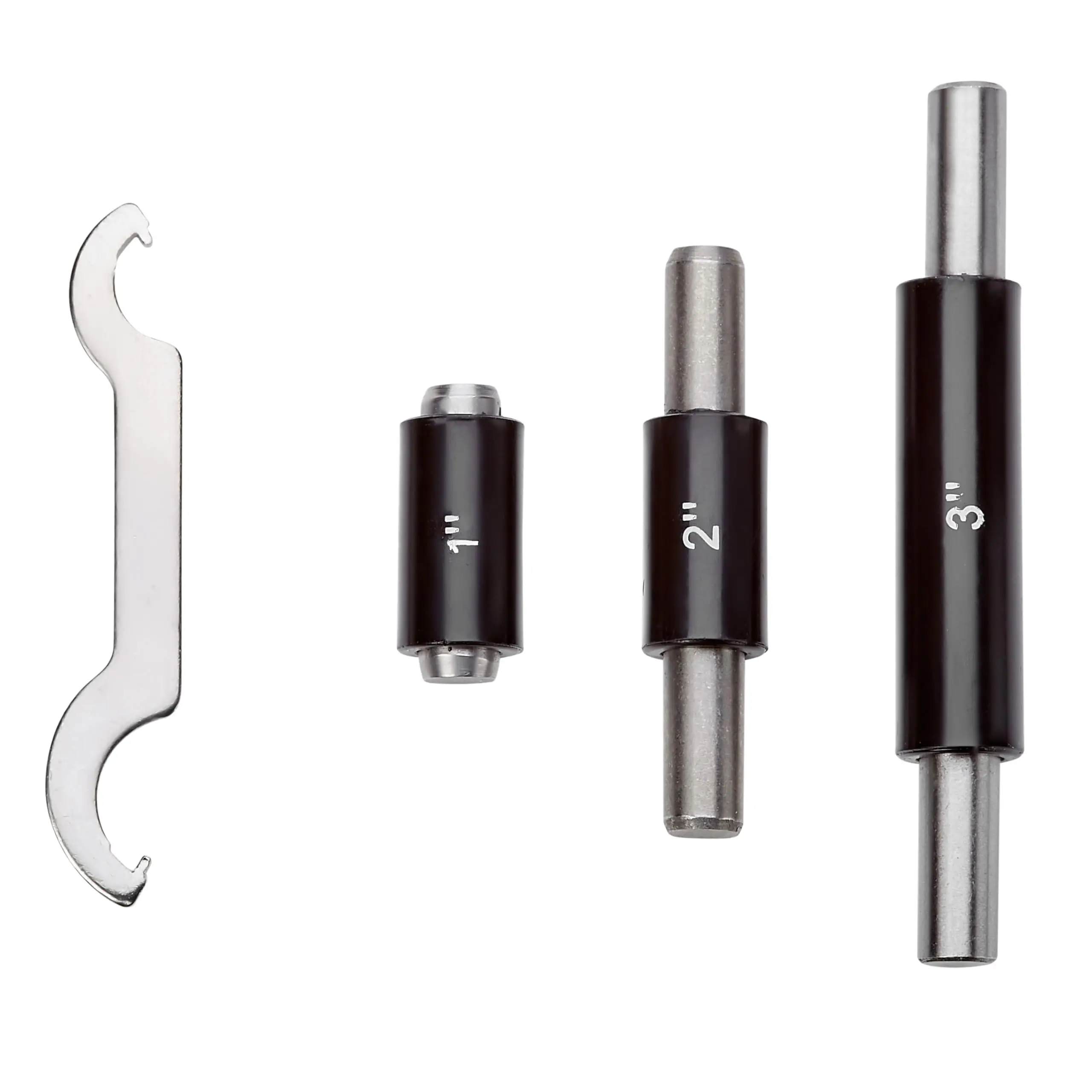 外側マイクロメーターセット 0-4" / 0.0001" (0-1"/1-2"/2-3"/3-4") 精密機械工具、超硬チップ標準ラチェットストップ付き