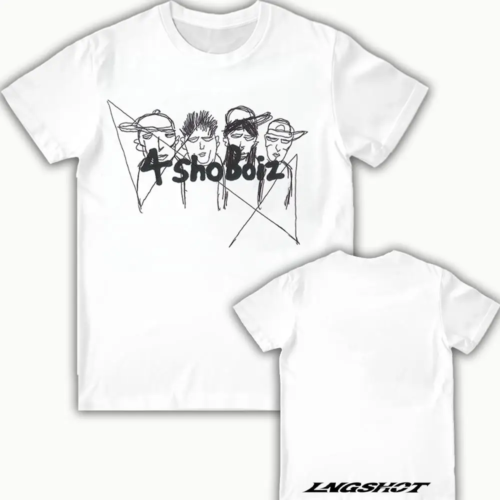 2026 New LNGSHOT Kpop Jay Park Same T-Shirt Summer Street Style Short-Sleeve Tee Men's Women's Trendy Hip Hop Crew Neck Top