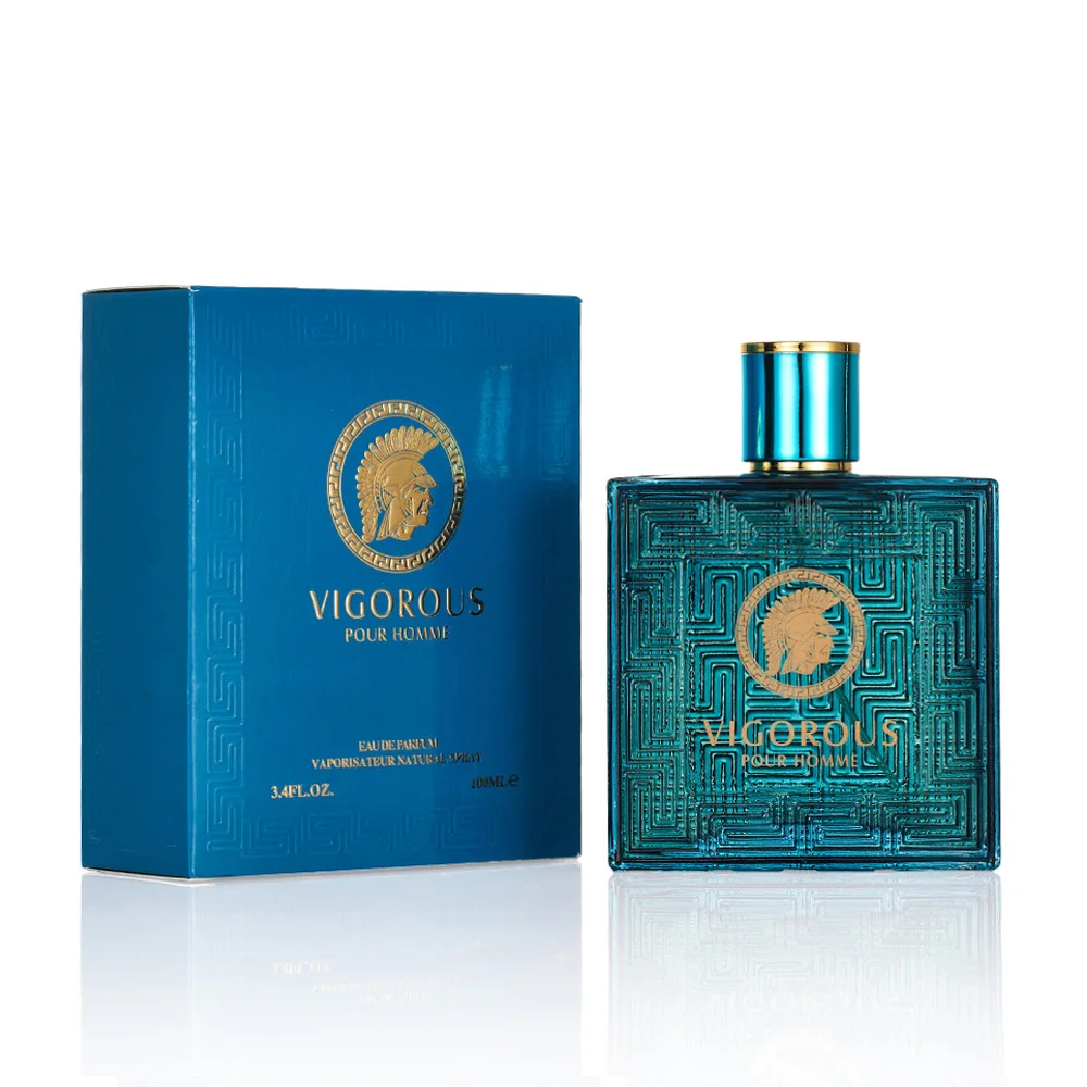 Eros EDP Perfume para Homem, Colónia Masculina, Baunilha, Folhas Verdes, Spray de Fragrância Fresca e Picante, 4 FLOZ, 100ml