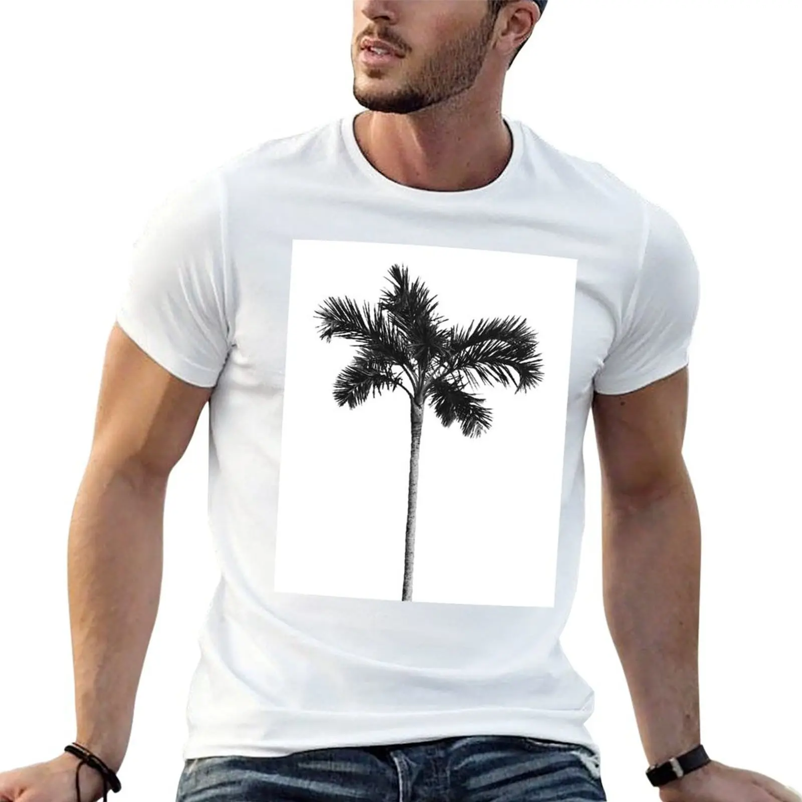 Palm Tree T-Shirt anime t shirts for man cotton t shirt man t shirts for man cotton soft T-shirt