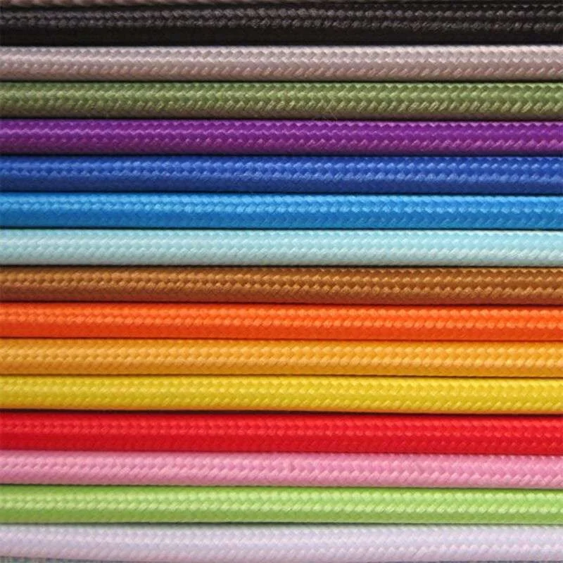 2m 3m 5m 10m 250V 2 Core 0.75mm2 Tessile Filo Elettrico Tessuto Panno Intrecciato Cavo Della Flessione Cavo Della Lampada Vintage