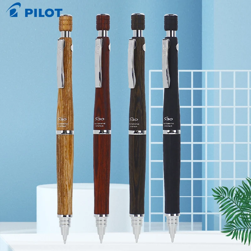 

1pc Japan Pilot Automac S30 Wooden Automatic Pencil with Low Center of Gravity Anti-broken Core 0.5mm Scalable Mechanical Pencil