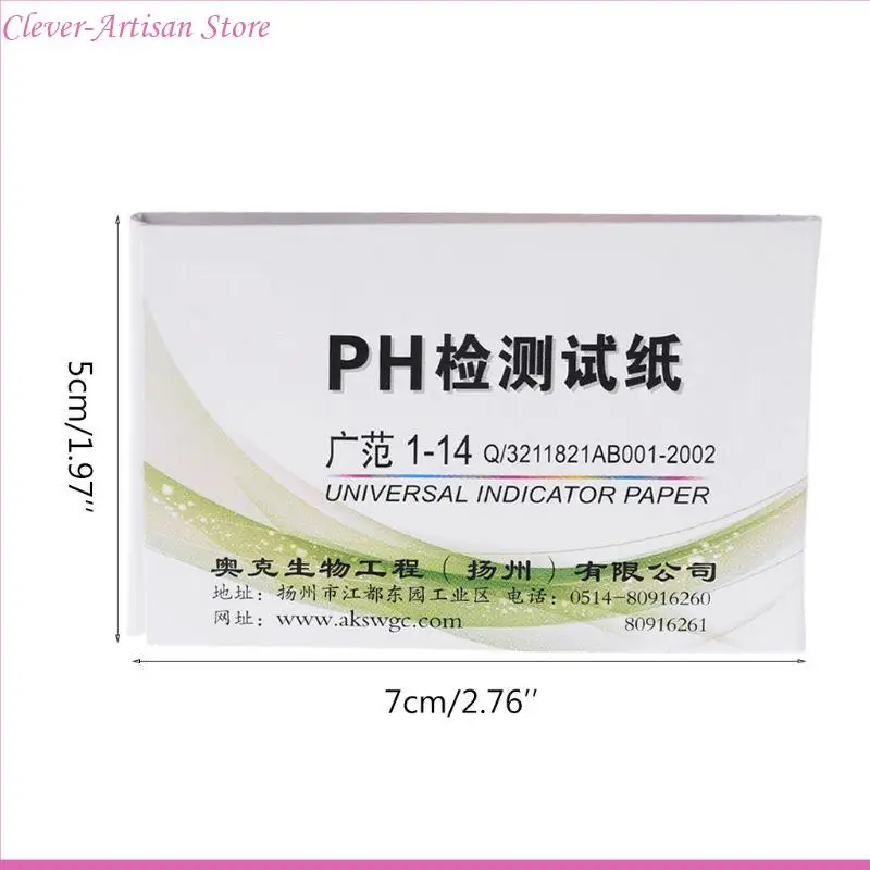 E06B 80 Pcs Aquarium Test Strip Fish for Tank Test Accurate Result for pH Easy Reading for Water Hydroponic & Soil Tes