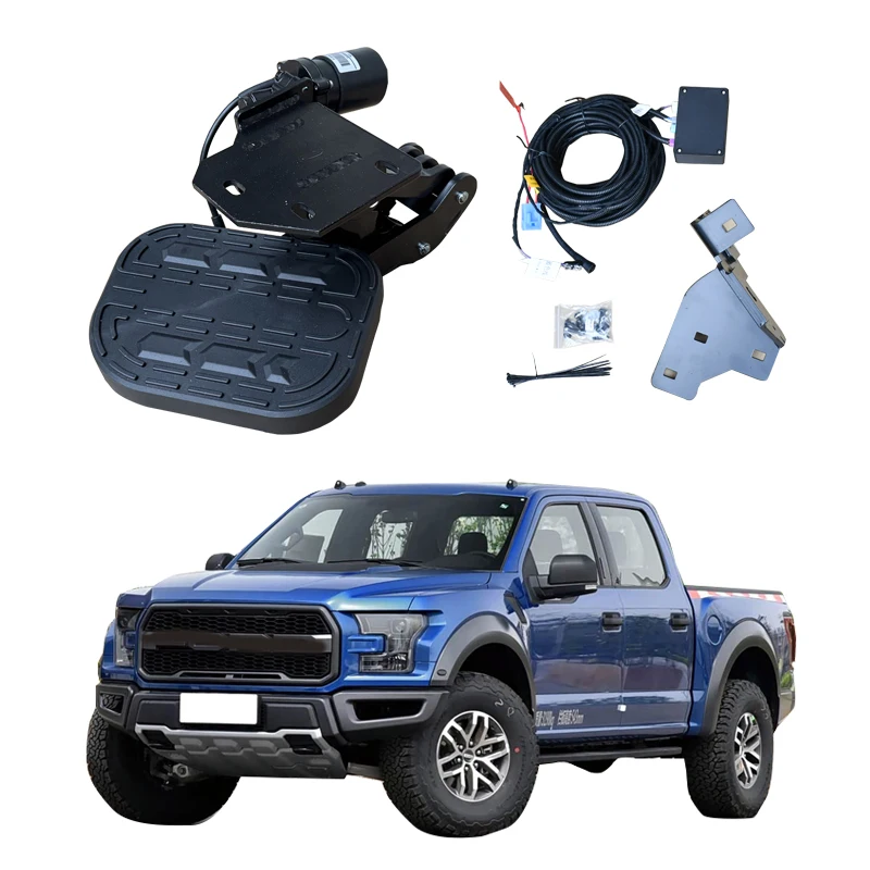 

Электрические выдвижные подножки для заднего борта пикапа Ford F150 F250 F350 Crew Cab 2015+