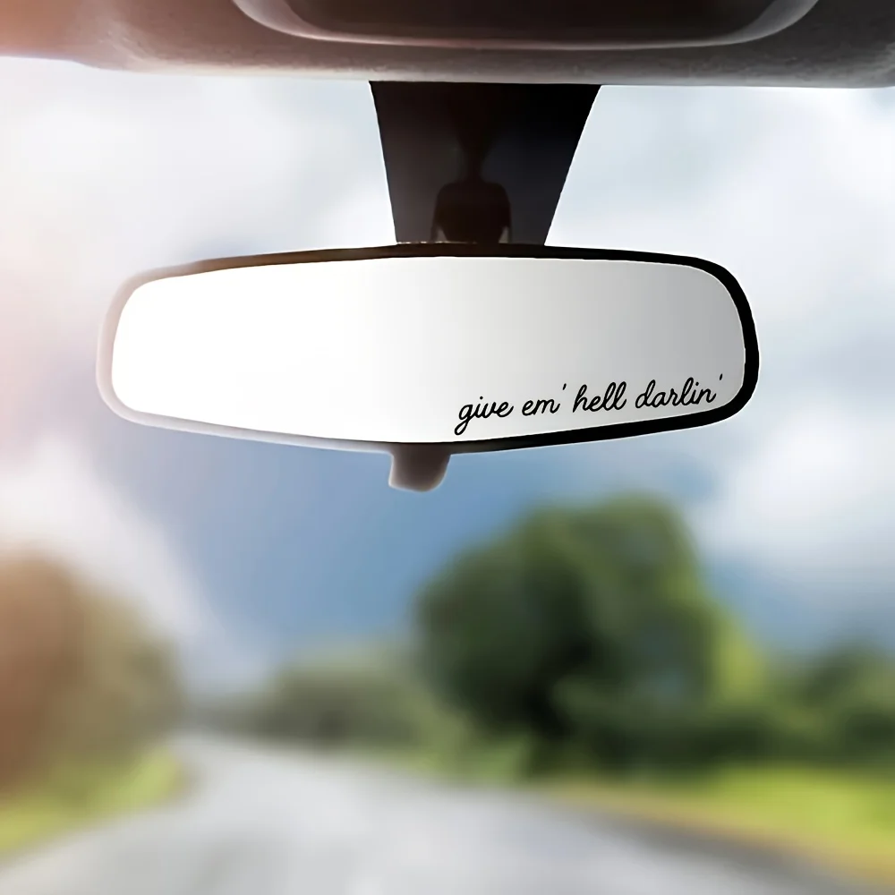 Aesthetic Give You Some Color Dear Quote Sticker Vinyl Decal for Car Mirror Helmet Motorcycle Mirror Decoration