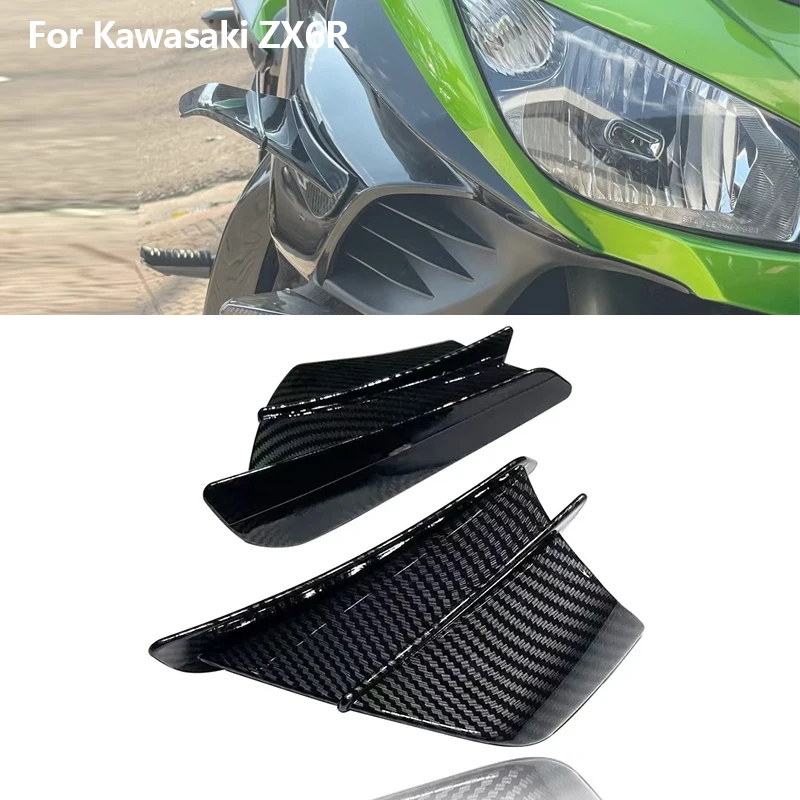 Motorcycle For Kawasaki ZX6R ZX7R ZX9R ZX10R ZX12R ZX14R Versys 650 Ninja 650R 1000 Z750 Z 1000 Winglet Spoiler Fairing Wing Kit