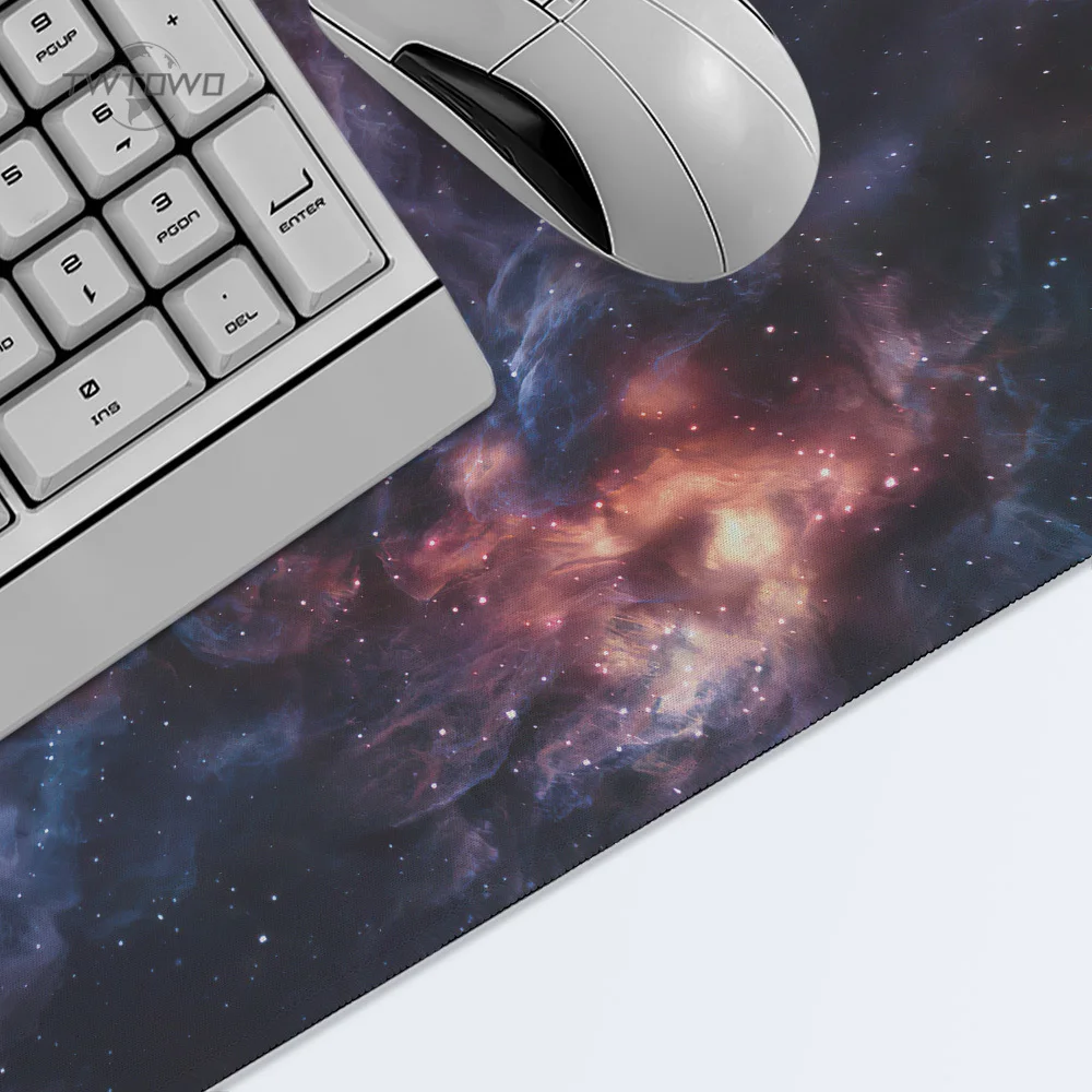 Custom Non-Slip Mouse Pad, Gamer, Espaço, Céu Estrelado, XL, Grande, Computador Mousepad, Escritório, Borracha Natural, Tapete de Tabela, XXL, Novo