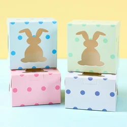 Easter Gift Box Cookie Candy Egg Happy Easter Party Decoration For Home 2025 Kids Easter Party Favors Gifts Rabbit Egg Candy Bag