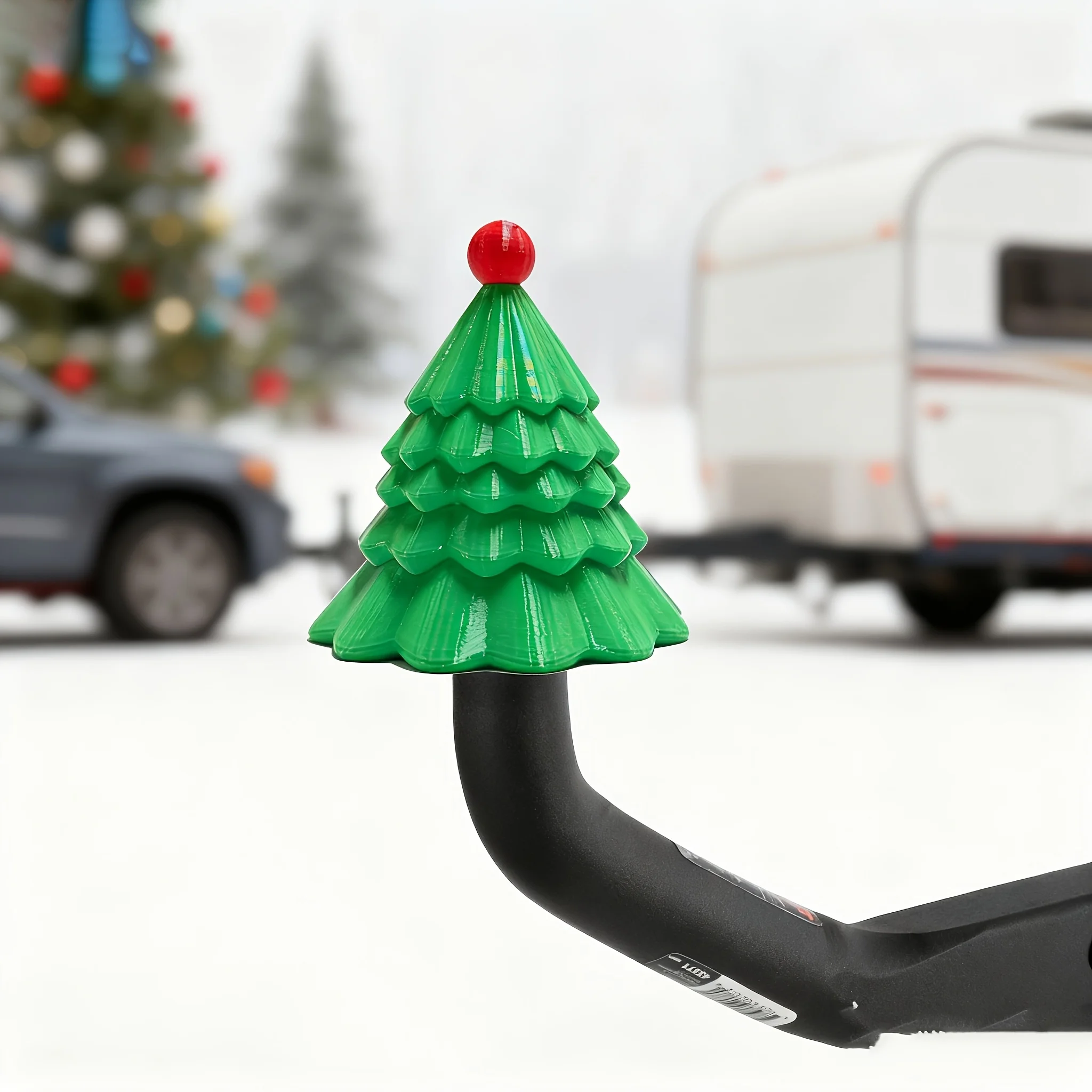 Christmas Tree Trailer Hitch Ball Cover Trailer Coupling Cap 3D Printed Prevent Receiver Tube From Rusting for 5cm Trailer Hook