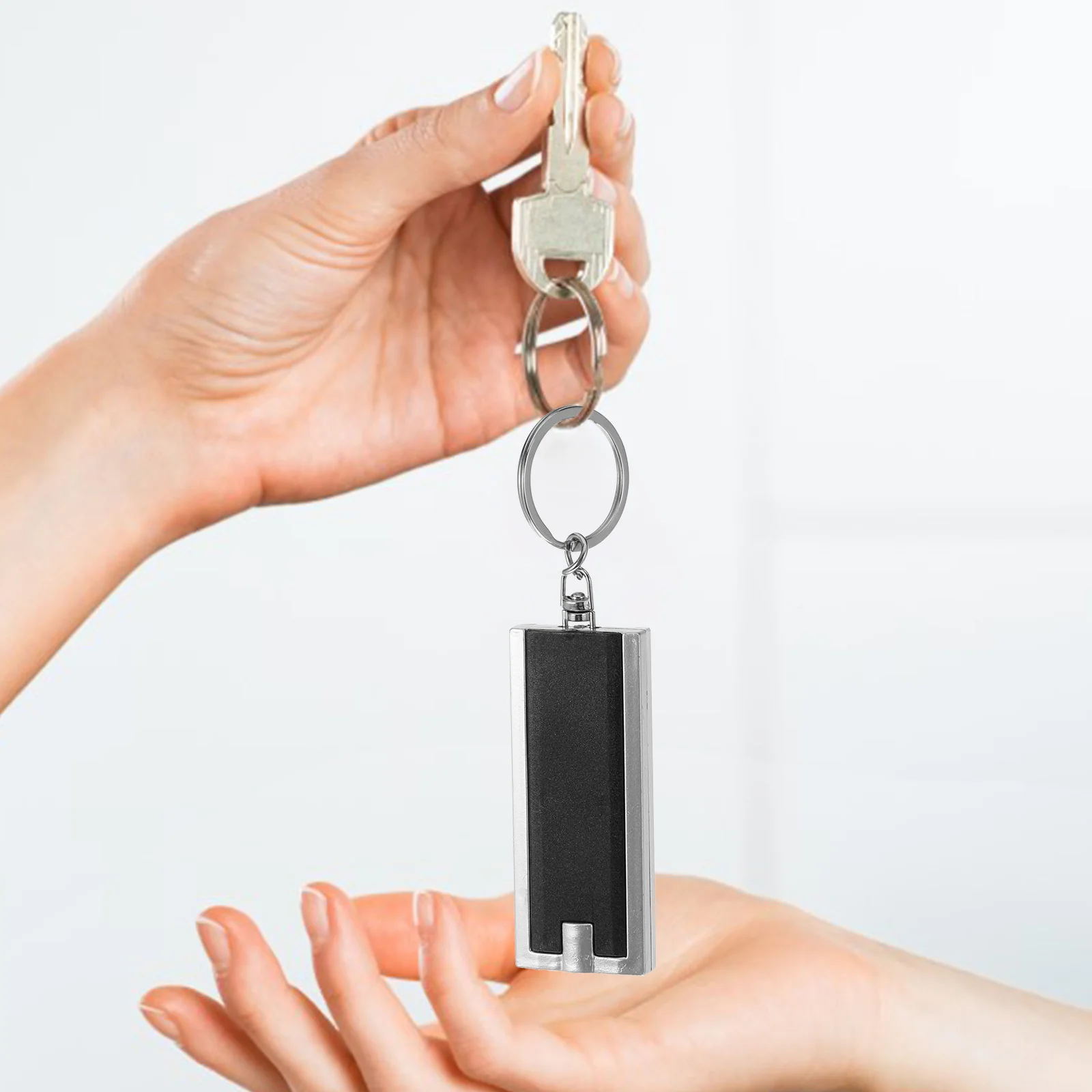 10 Pcs Black Decor Outdoor Creative Key Holder Lantern Decoration Mini LED Flashlight