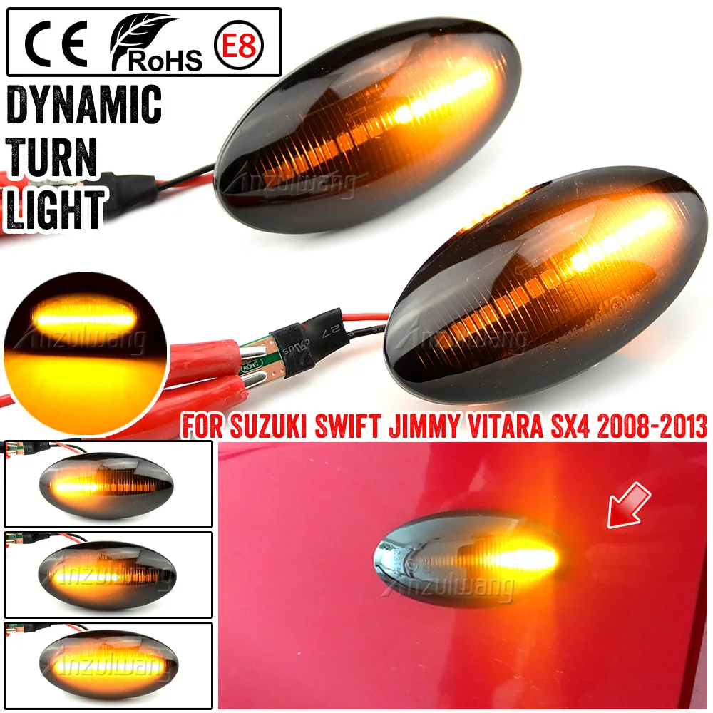 New Dynamic Side Marker Turn Signal Light Sequential Blinker Light Indicator For Suzuki Swift Jimmy Vitara SX4 Alto