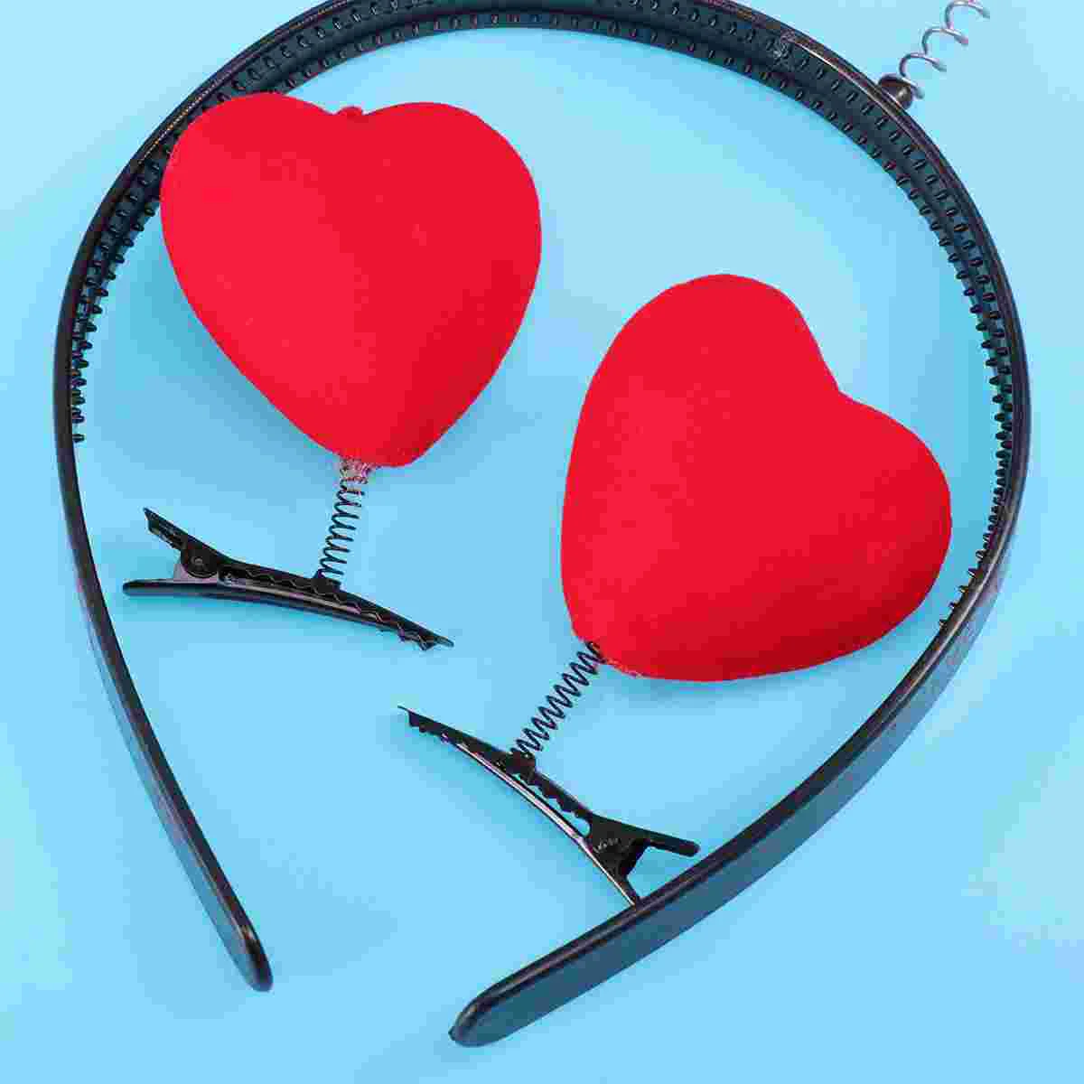 

8 Pcs Head Bands Heart Headband Headgear Lovely Hair Clip Headdress Hairpin Miss