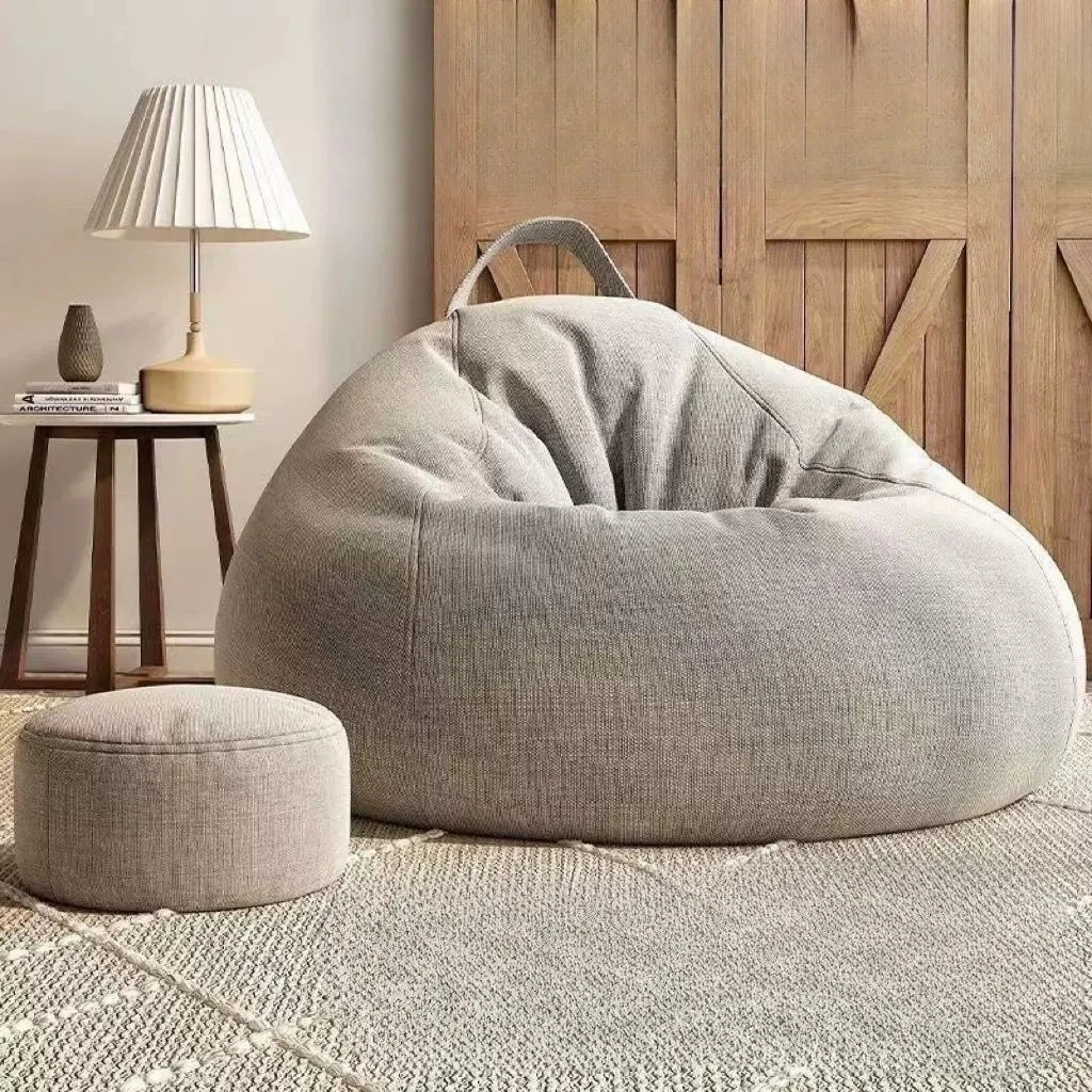 Sofás Bean Bag de Diseño Sencillo para Dormir al Aire Libre, Sofás Bean Bag para Sala de Estar, Puf con Relleno, Relleno para Puff, Muebles de Hotel