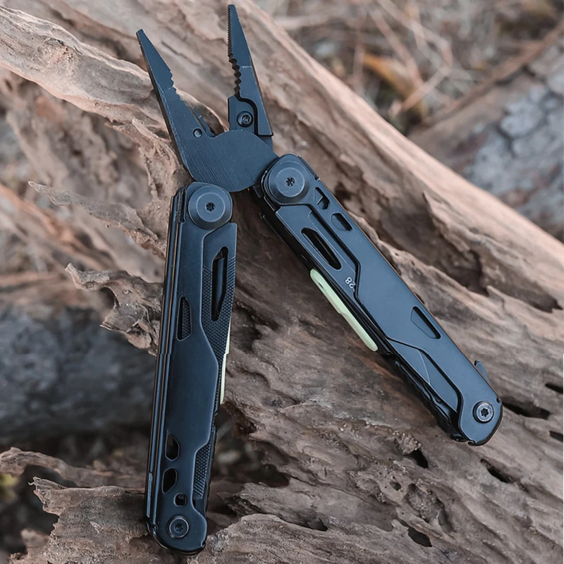 2025 New BHBT 20 in 1 Multitool Pliers Folding Knife EDC Multi Tool Outdoor Camping Survival Tools With Pocket Clip Bits