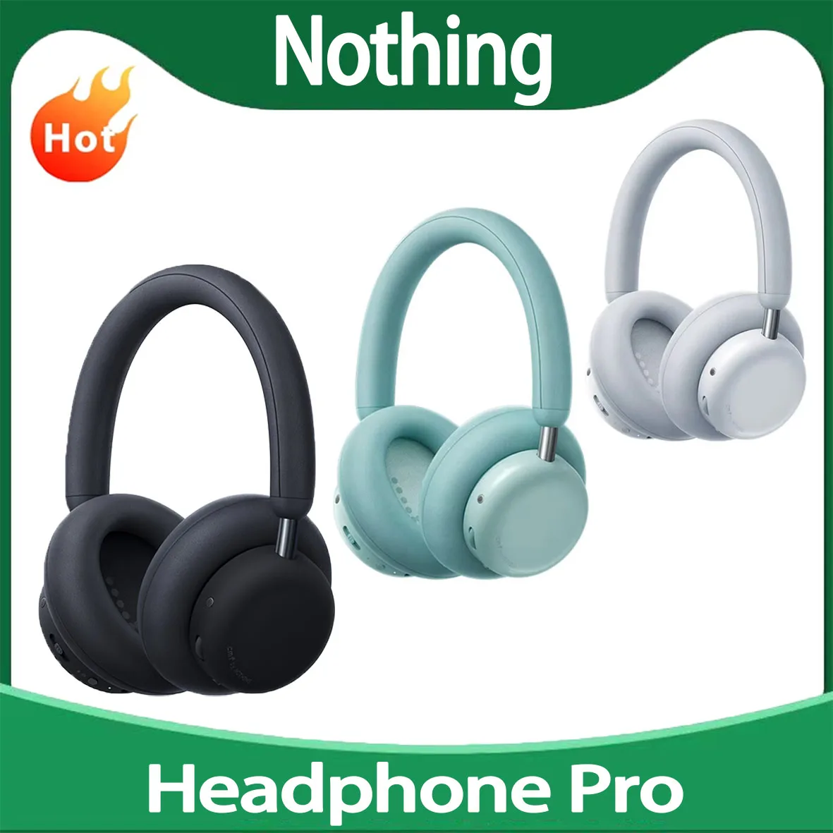 CMF By NOTHING Headphone Pro 40mm Dynamic Driver HIFI Wireless Bluetooth Headphones 40dB Active Noise Cancelling Gaming Earphone